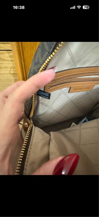 Mochila Michael Kors Beige y Marrón