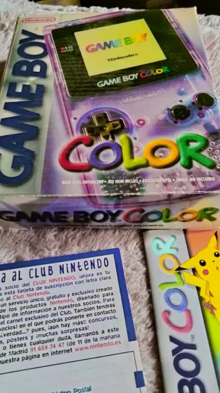 Lote Cajas y Manuales Game Boy Color