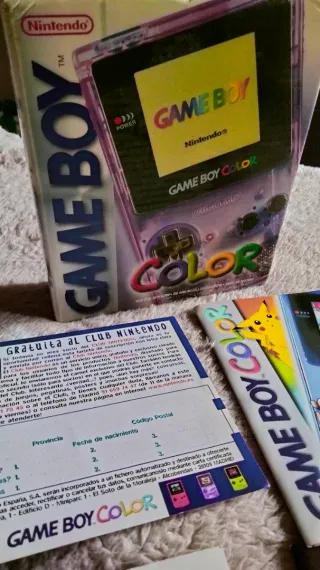 Lote Cajas y Manuales Game Boy Color