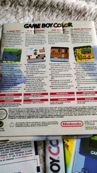 Lote Cajas y Manuales Game Boy Color
