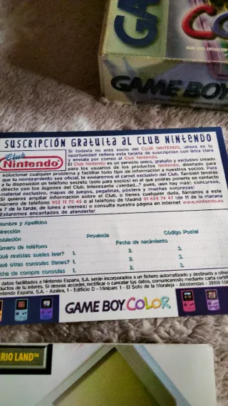 Lote Cajas y Manuales Game Boy Color