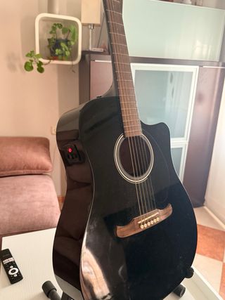 Guitarra Electro-Acústica Fender Negra