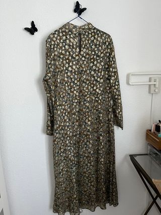 Vestido largo estampado floral