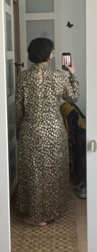 Vestido largo estampado floral