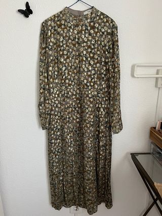 Vestido largo estampado floral