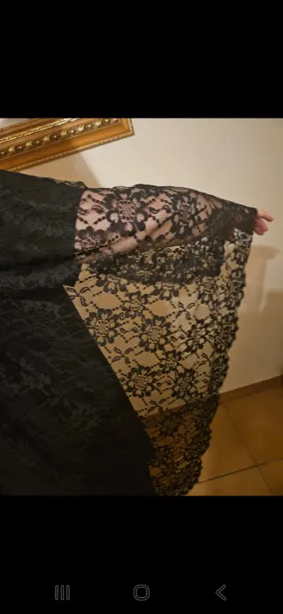 Mantilla Madrina Grande 240x120cm + Broche