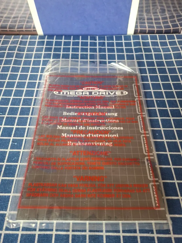 MEGADRIVE 1 ORIGINAL MANUAL + BOLSA