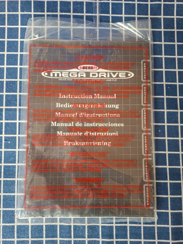 MEGADRIVE 1 ORIGINAL MANUAL + BOLSA
