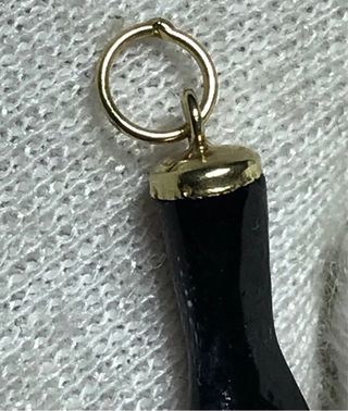 Colgante Mano Oro 18k Azabache + Regalo