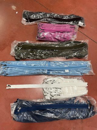Lote de cremalleras por colores