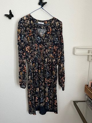 Vestido Mango flores multicolor