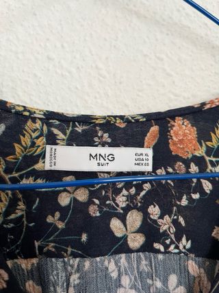 Vestido Mango flores multicolor