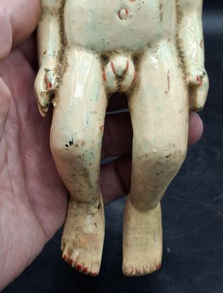 Antigua Figura votiva en madera de Mandalay