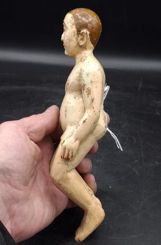 Antigua Figura votiva en madera de Mandalay