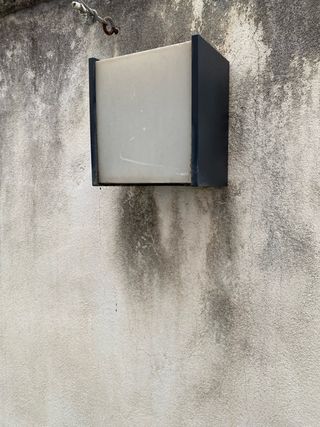 2 Apliques LED Exterior Negro/Blanco