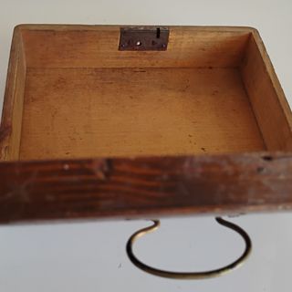 CAJA DE MADERA  ANTIGUA - ART DECO