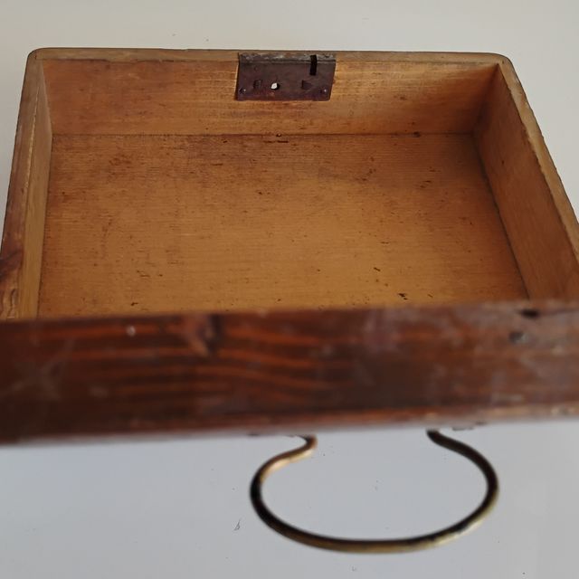 CAJA DE MADERA  ANTIGUA - ART DECO