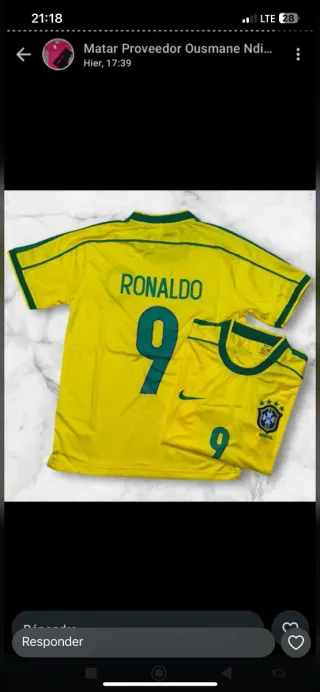 Camiseta Brasil Ronaldo 9 retro venta en persona