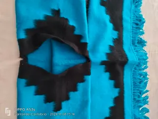 Poncho Peruano de Alpaca Talla Única