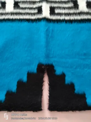 Poncho Peruano de Alpaca Talla Única