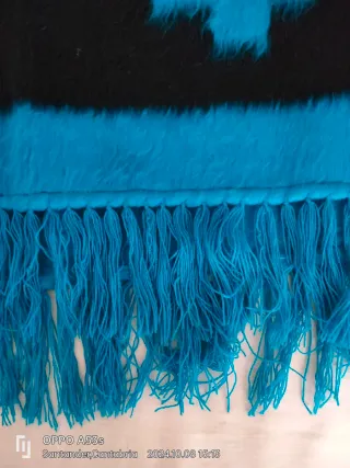 Poncho Peruano de Alpaca Talla Única