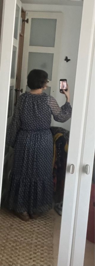 Vestido largo floral Tintoretto