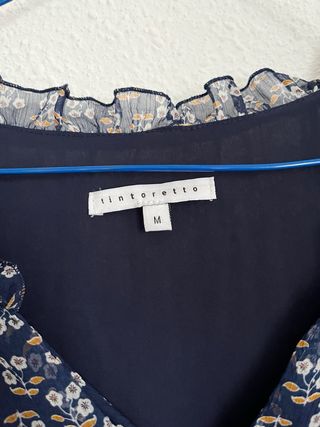 Vestido largo floral Tintoretto