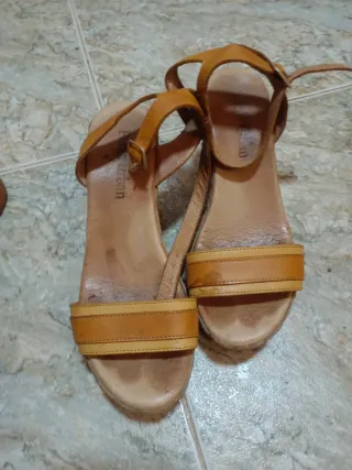 Zapatillas Zara Tacón Negro