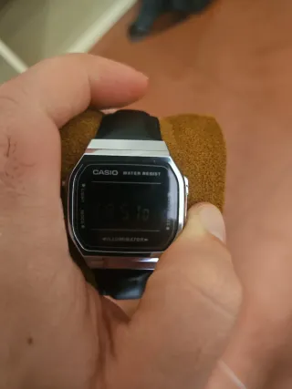 Reloj Casio a168we Plata y Negro