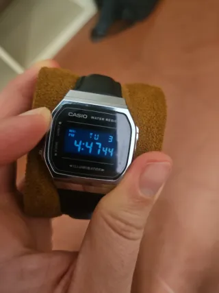 Reloj Casio a168we Plata y Negro