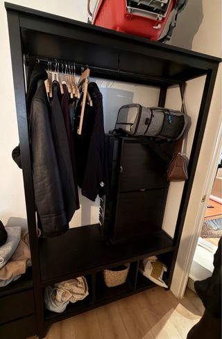 Armario Abierto Ikea Hemnes Negro