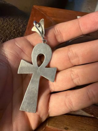 Cruz Egipcia Ankh Multicolor Plata