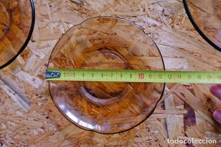 Lote Platos Duralex Ahumados Vidrio