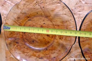 Lote Platos Duralex Ahumados Vidrio