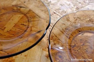 Lote Platos Duralex Ahumados Vidrio