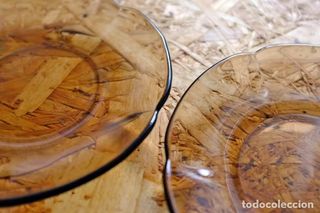 Lote Platos Duralex Ahumados Vidrio