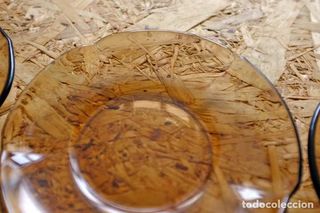 Lote Platos Duralex Ahumados Vidrio