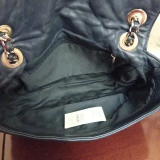 Bolso Purificación García Piel Negro Acolchado