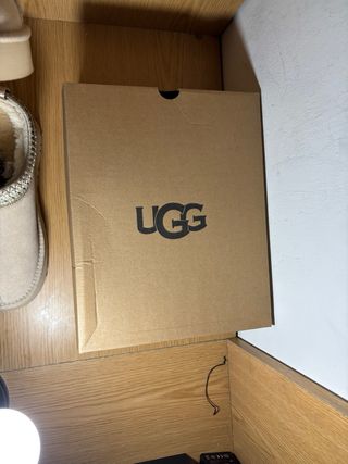 UGG Beige Zuecos Plataforma