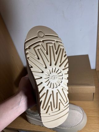 UGG Beige Zuecos Plataforma