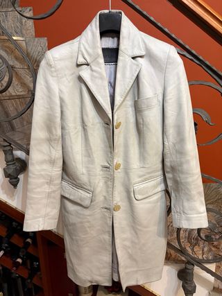 Giacca Trench donna in Vera Pelle Vintage