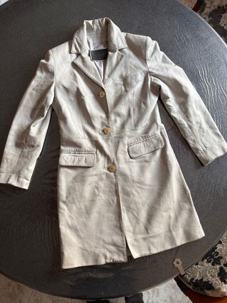 Giacca Trench donna in Vera Pelle Vintage