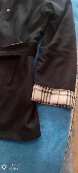 Impermeable Mujer Primavera Negro Multicolor