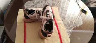 Zapatillas Mujer Talla 37 Oro y Verde