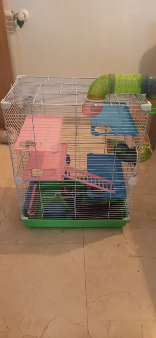 Jaula para roedores o pájaros.