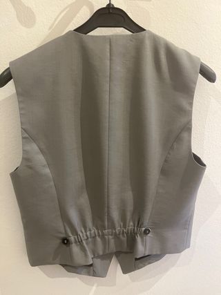 Chaleco Zara Talla M Unisex Gris
