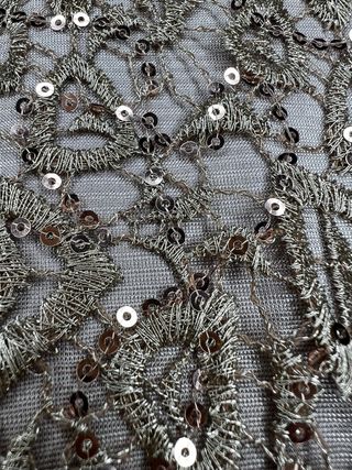 Blusa Molly Bracken encaje lentejuelas M