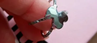 Anillo Tous Cruzado Oso Plata