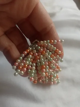 Pendientes perlas simuladas tiras