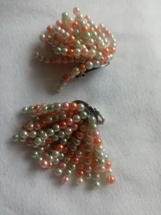 Pendientes perlas simuladas tiras